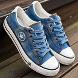 Denim Sneakers Men Vulcanize Shoes
