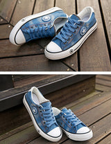 Denim Sneakers Men Vulcanize Shoes
