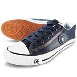 Denim Sneakers Men Vulcanize Shoes