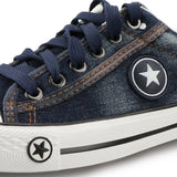 Denim Sneakers Men Vulcanize Shoes